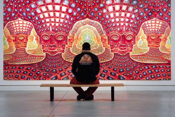 Red del Ser, óleo sobre lino, 2007. Exposición.