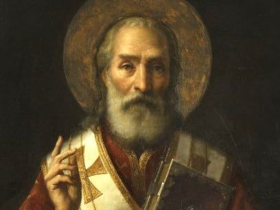 La representación del verdadero San Nicolás.