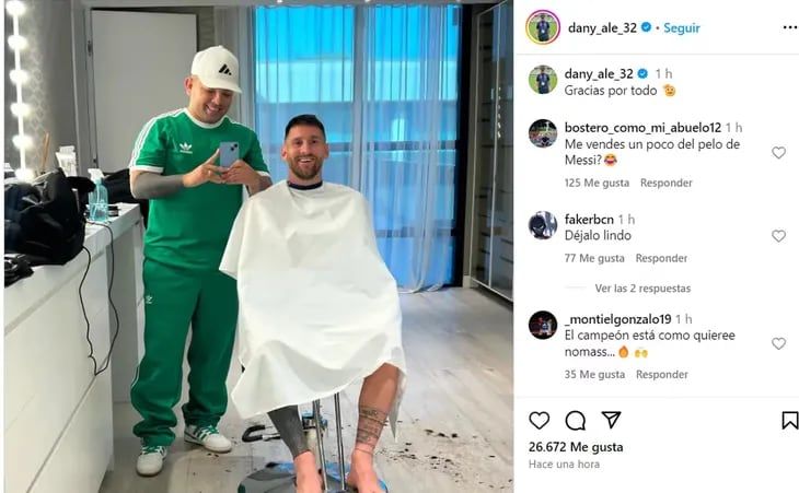El nuevo look de Leo Messi
