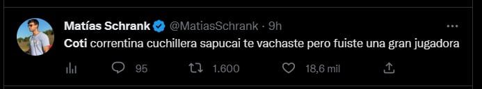 La salida de Coti generó celebración y odio en las redes