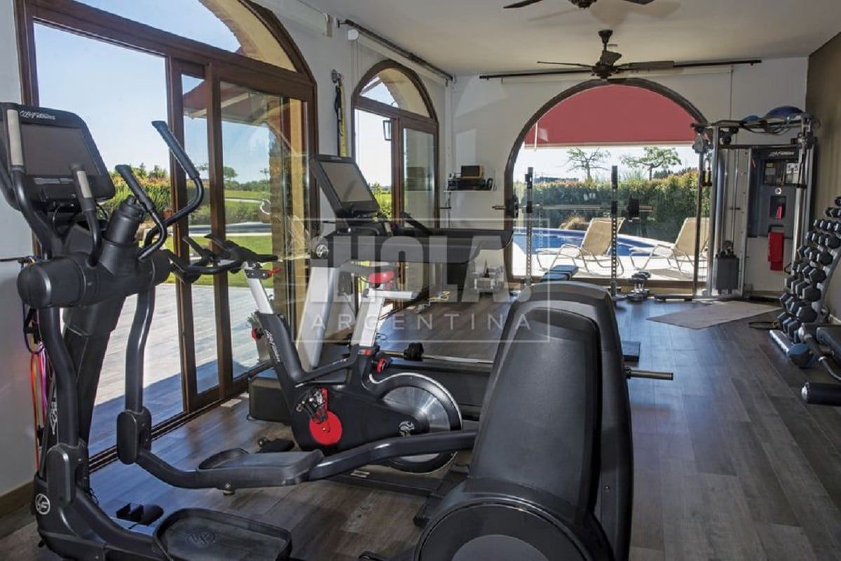 El gimnasio de la casa de Fantino -