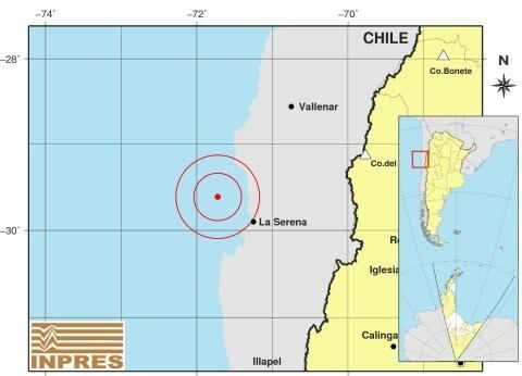 Sismo en Chile se sintió esta madrugada en Mendoza y San Juan (Inpres)