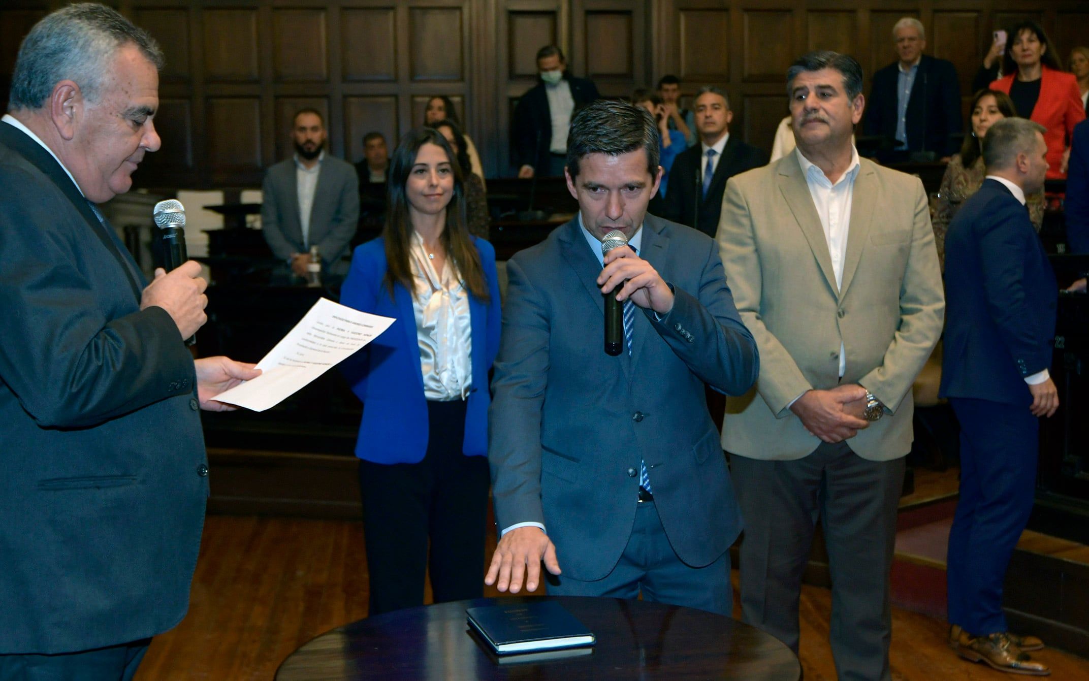 28 de abril 2022 Mendoza Políticas Asumieron los Diputados Provinciales en el Legislatura En la foto, Andrés Lombardi Foto: Orlando Pelichotti / Los Andes