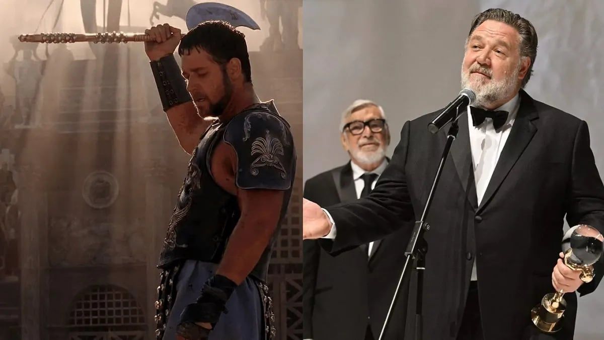 El antes y después de Russell Crowe
