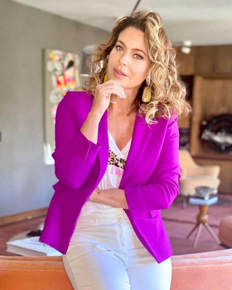 Karina Mazzocco demostró como se luce a la moda.