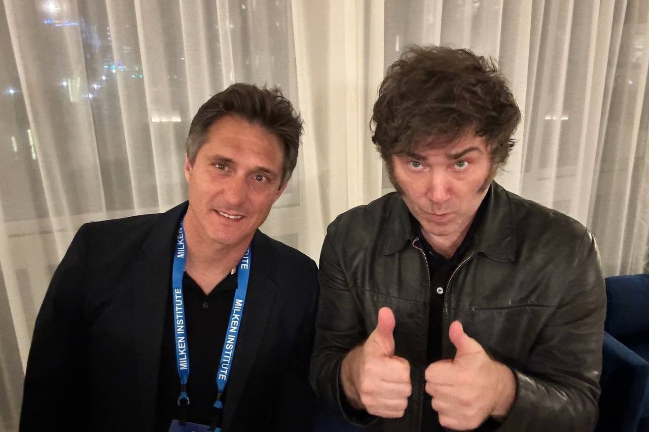 Javier Milei se reunió con Guillermo Barrios Schelotto. Foto: Instagram.