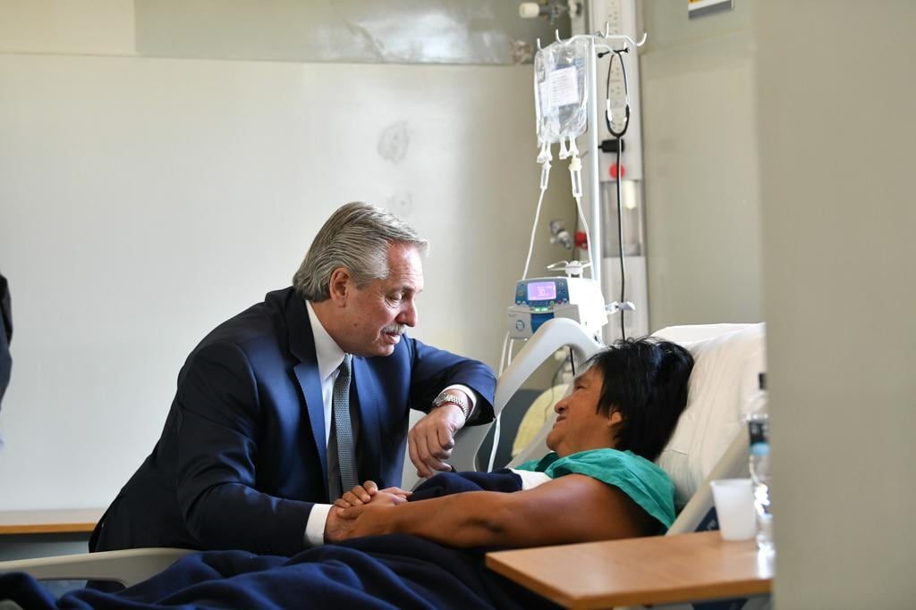 Hace poco, Alberto Fernández visitó a Milagro Sala en Jujuy - Foto Presidencia 