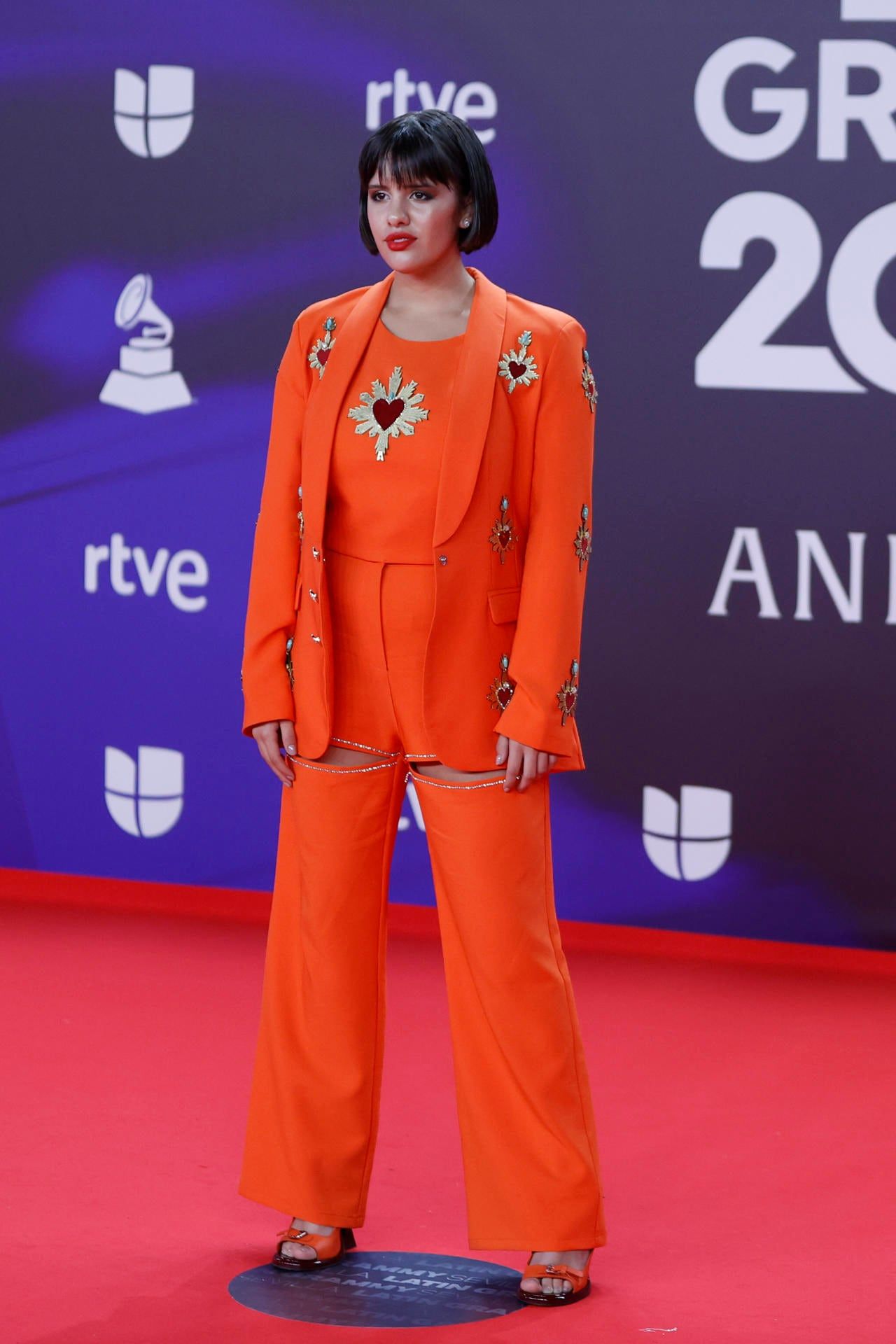 SEVILLA. 16/11/2023.- La cantante argentina Camilú en la alfombra roja de la gala anual de los Latin Grammy, este jueves en Sevilla. EFE/Jorge Zapata
