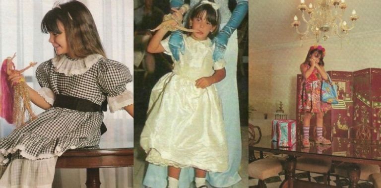 Charlotte Caniggia en su niñez