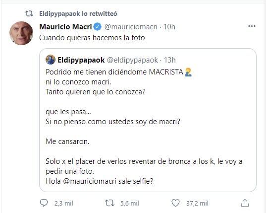 La propuesta de El Dipy que Mauricio Macri aceptó