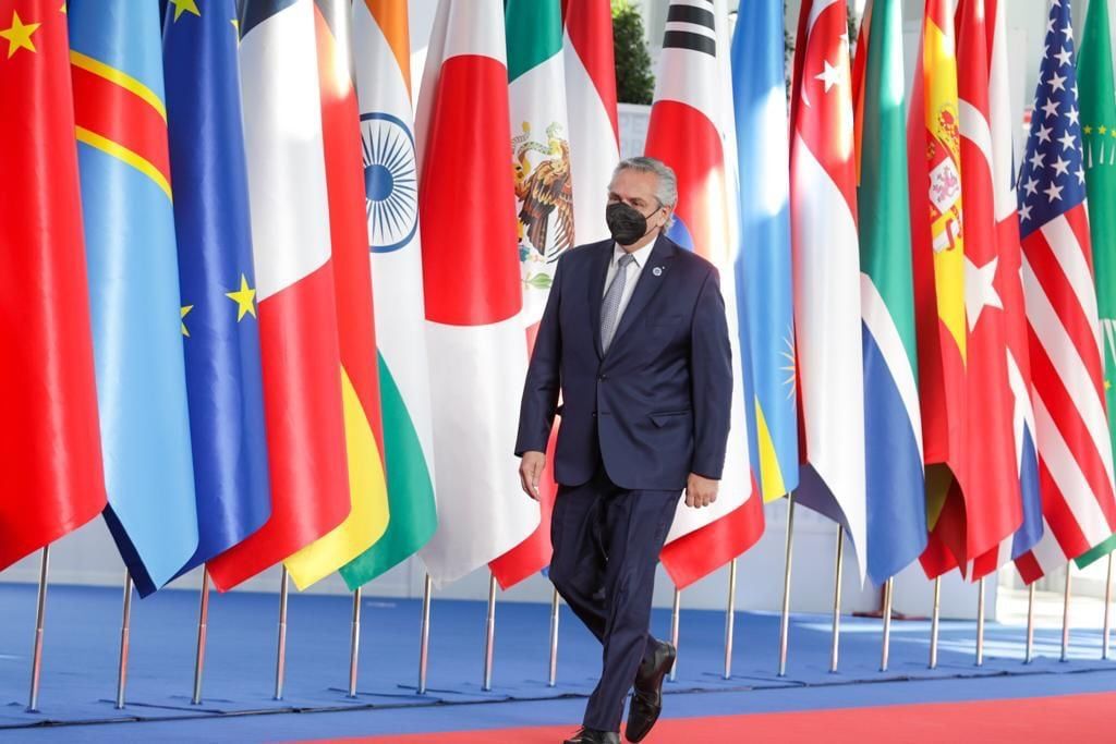 Alberto Fernández en la cumbre del G20 (Presidencia)