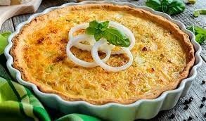 La mejor receta de la tarta de queso y cebolla.