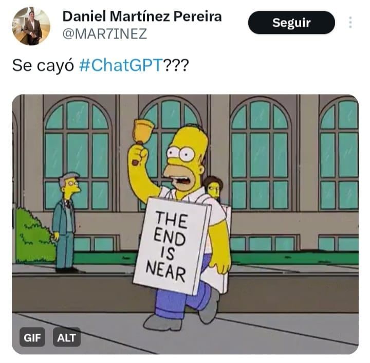 Los mejores memes de la caída de ChatGPT