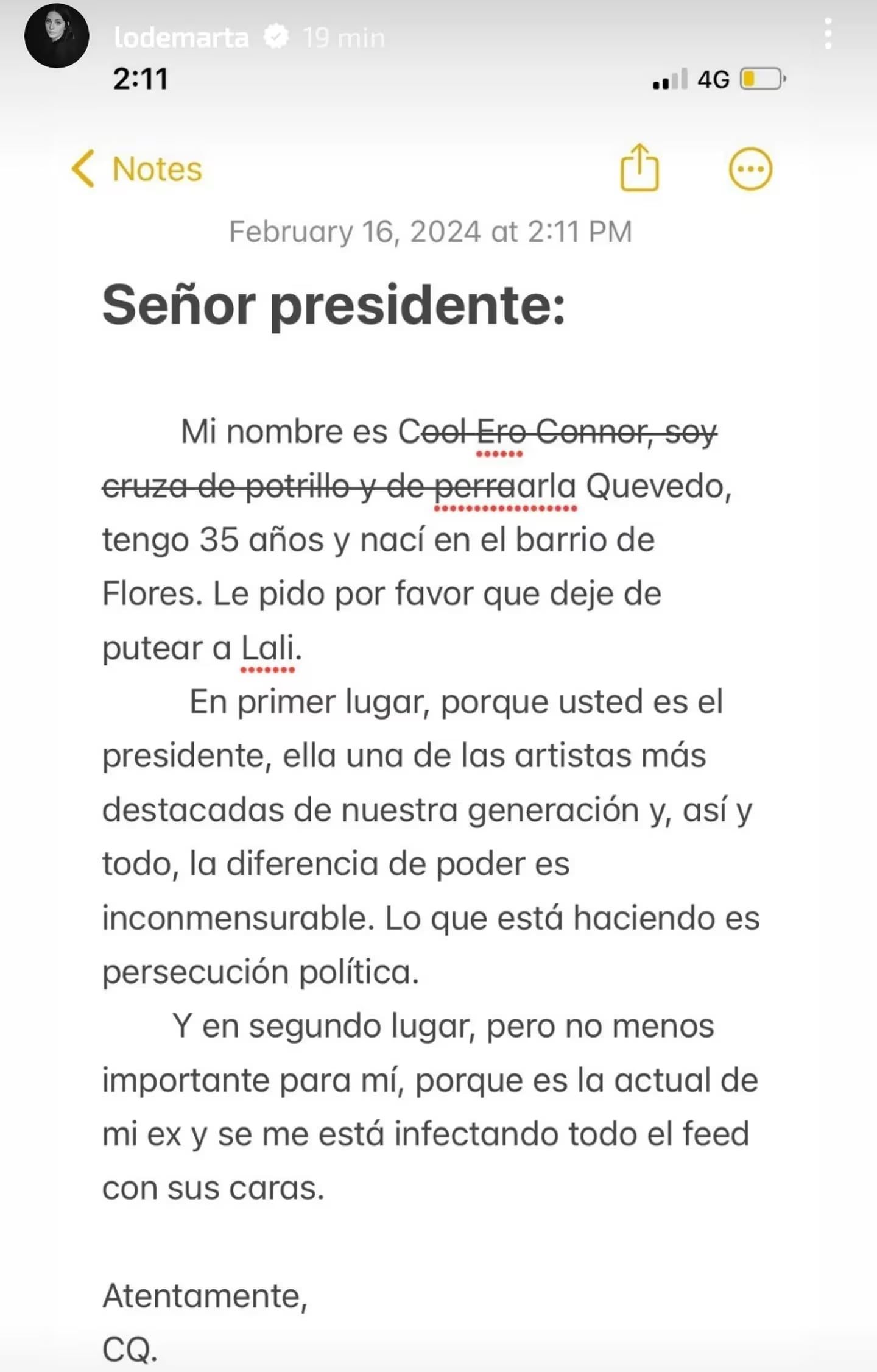 Carla Quevedo, la exnovia de Pedro Rosemblat, actual de Lali Espósito
