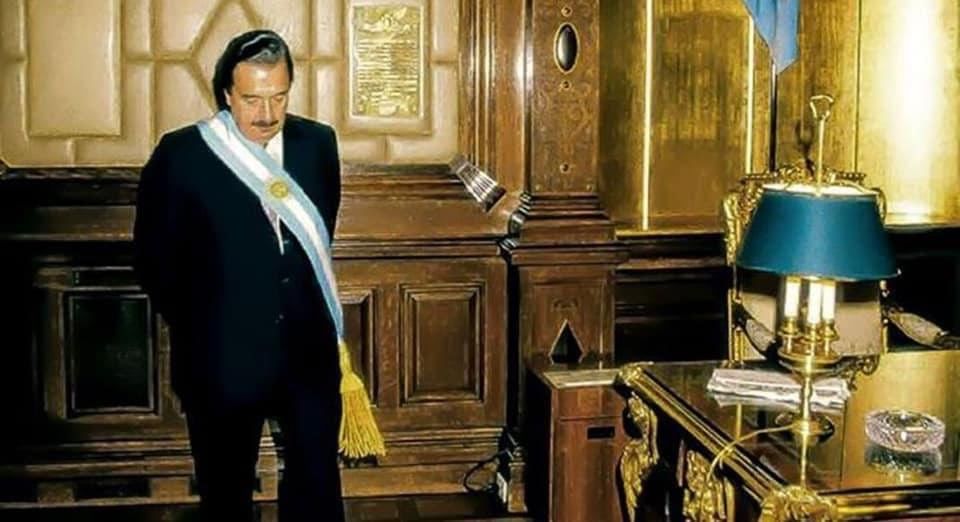 El presidente Raúl Alfonsín, iniciador de un período de 38 años de democracia ininterrumpida en Argentina.
