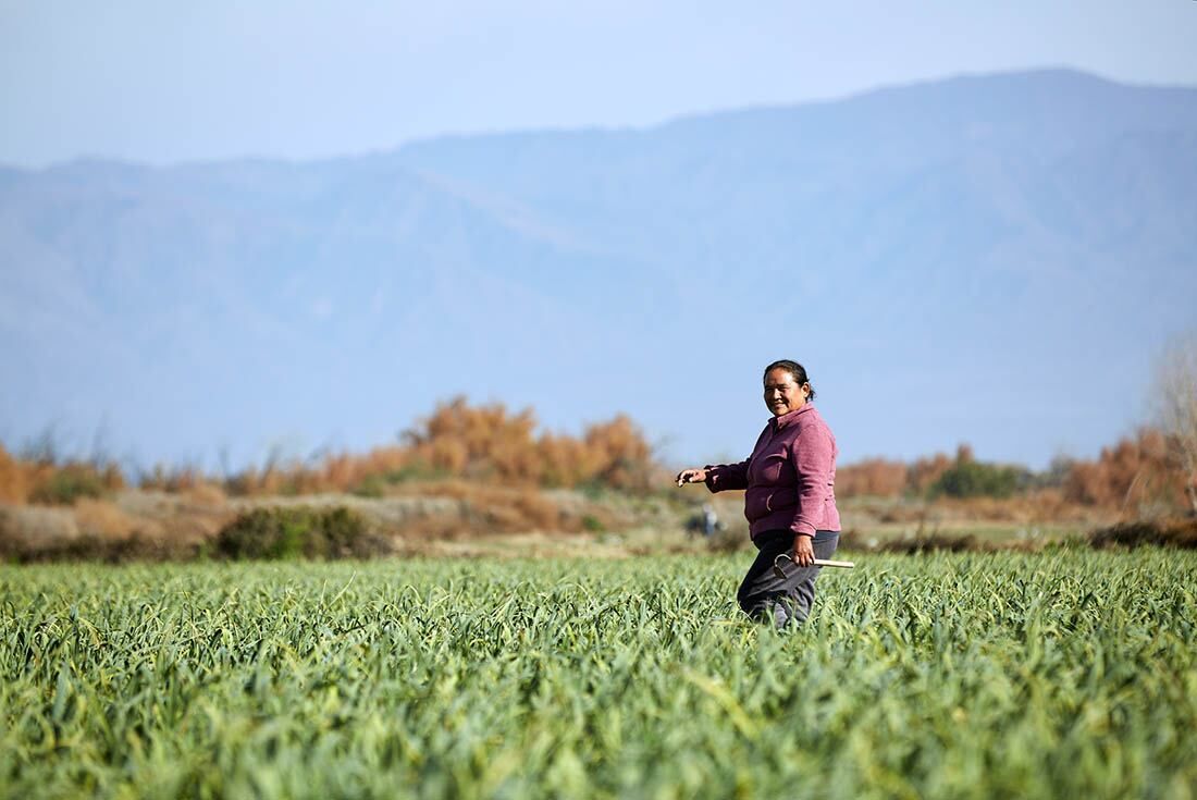 Día de la Agricultura Nacional: Susana Romero, feliz en el campo.