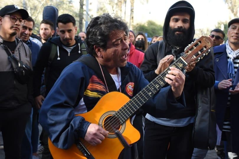 El último adiós a Marciano Cantero, líder de los Enanitos Verdes. / Foto: Mariana Villa / Los Andes