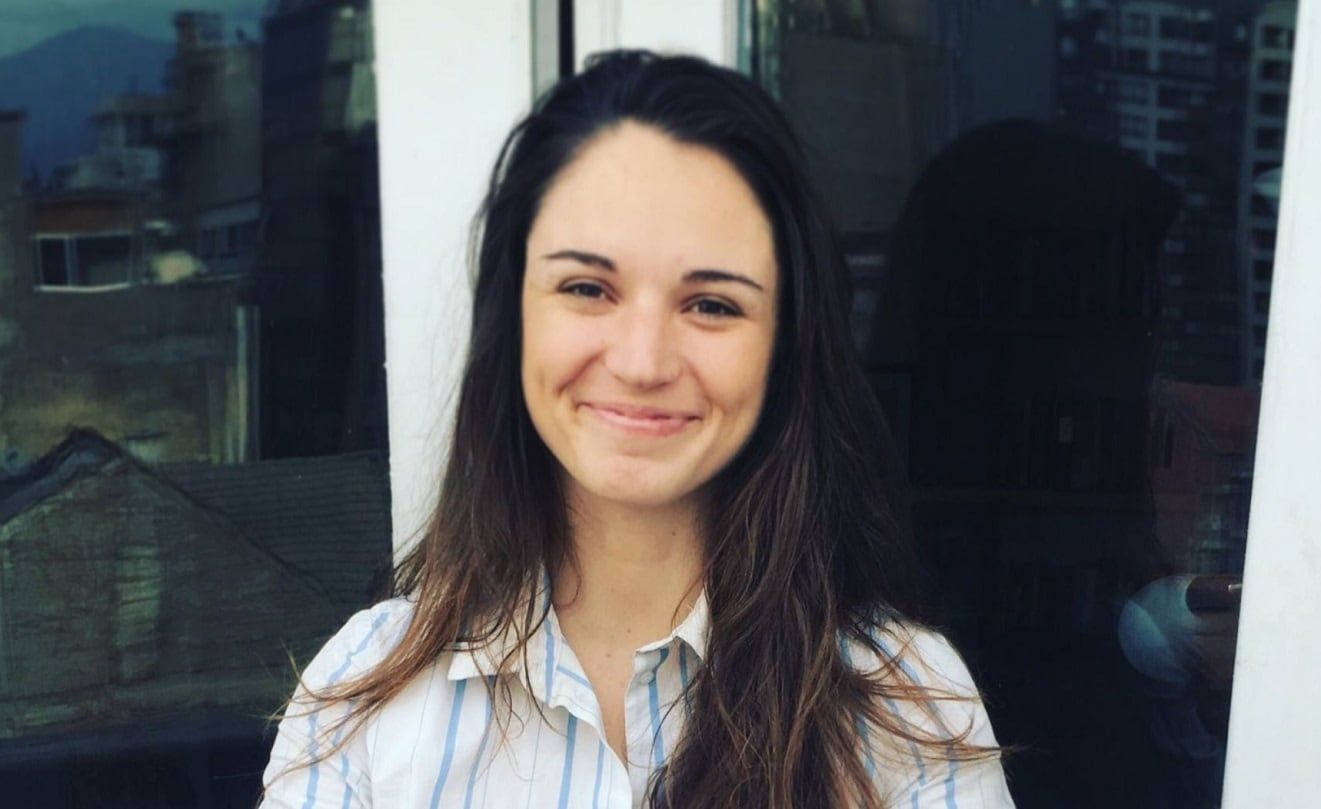 Irina Karamanos es la novia de Gabriel Boric hace dos años y medio  (Web) 