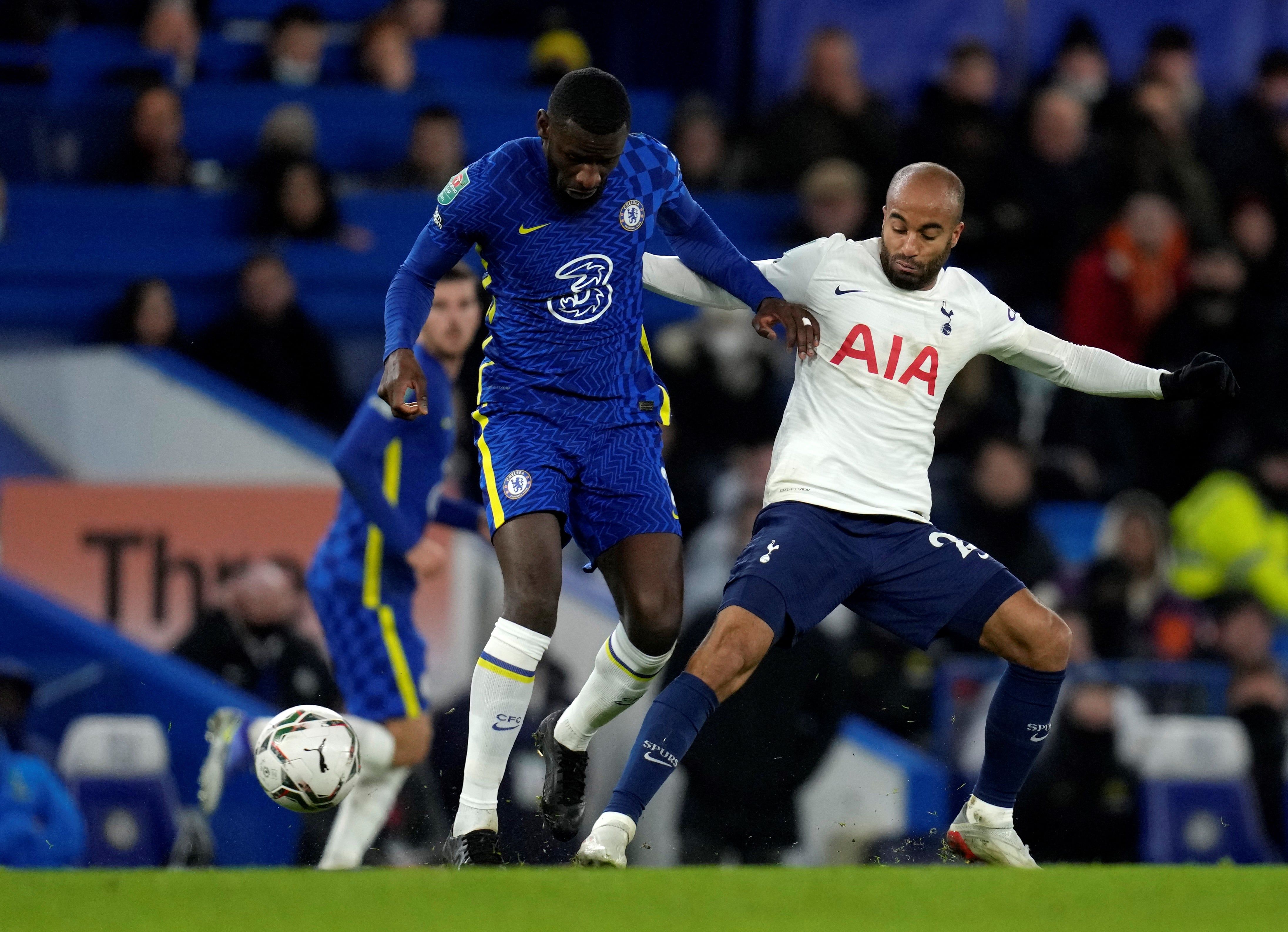 Antonio Rüdiger ante el Tottenham. / AP