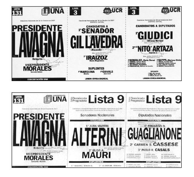 Listas colectoras