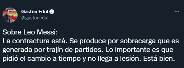 Gastón Edul llevó tranquilidad sobre el estado de La Pulga