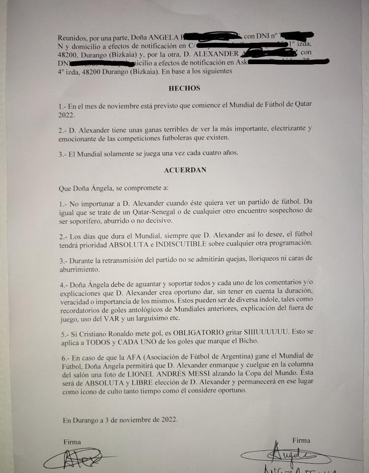 El contrato que el argentino realizó fue viralizado a través de la cuenta de Twitter @RajadoresFutbol. Foto: @RajadoresFutbol