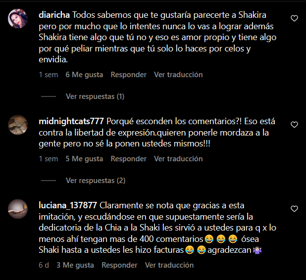 El público contra la canción que parodia el tema de Shakira
