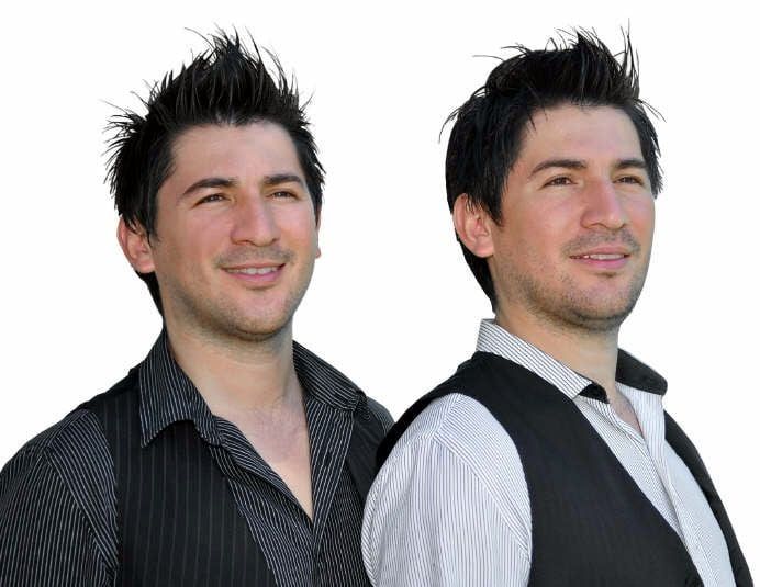 
Mellizos Vilchez. Leonardo y Daniel actuaron anoche. 
