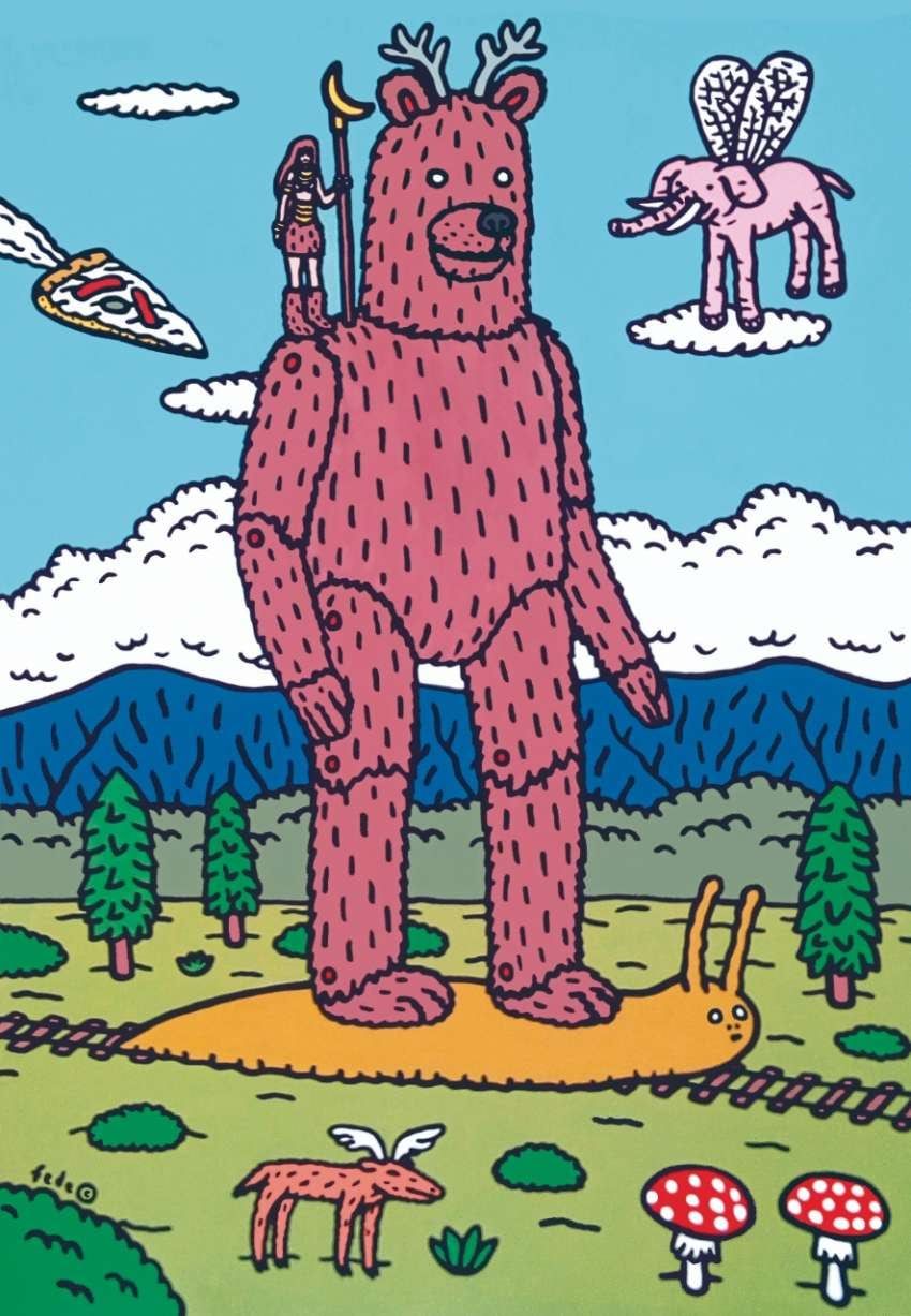 “El dominio del Miedo” | Acrílico sobre lienzo, 90x130cm, 2018.