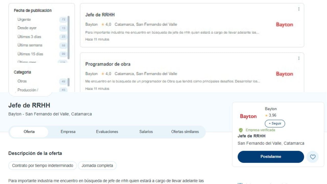 Pasos a seguir para postularse.