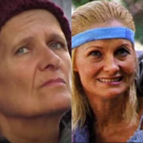 Marcela a la derecha antes de desaparecer. A la izquierda la indigente encontrada en Buenos Aires