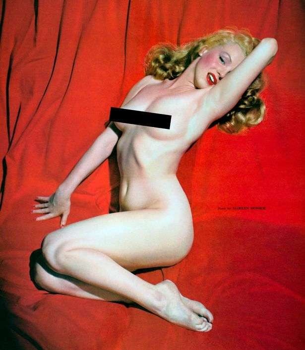 
    El primer desnudo de Marilyn Monroe, hecho en 1949 y capturado por Tom Kelley.
   