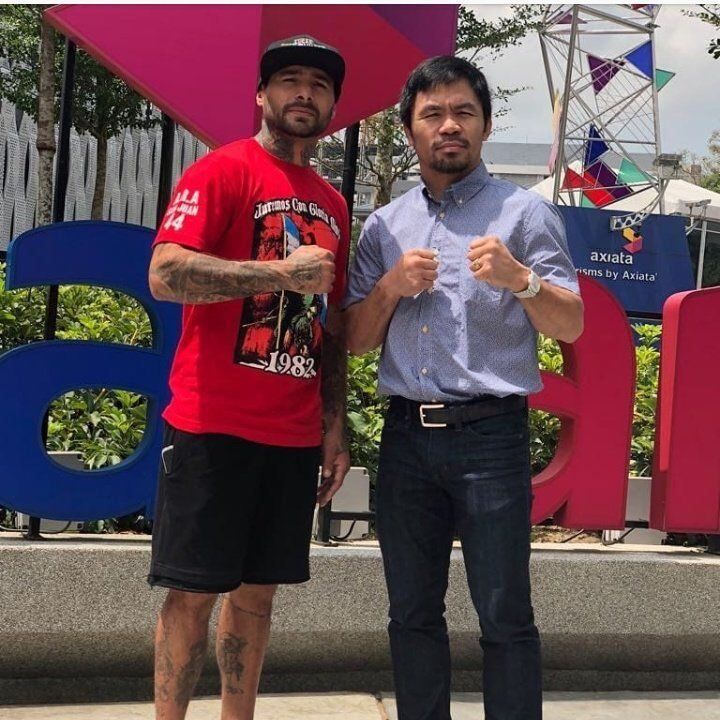 
    Lucas Matthysse hizo lo propio para la pelea por el título contra Many Pacquiao. Foto: Twitter
   