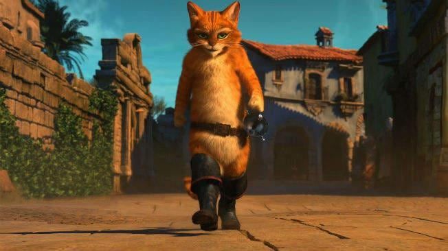 El Gato con Botas sale del universo Shrek.