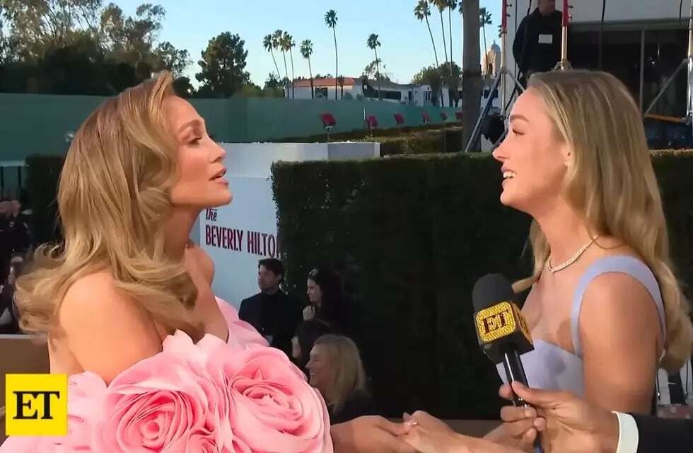 El momento en que Brie Larson conoció a Jennifer López. / Captura