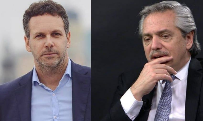      El titular del Banco Central, Guido Sandleris y el precandidato a la presidencia por Unidad Ciudadana.    
