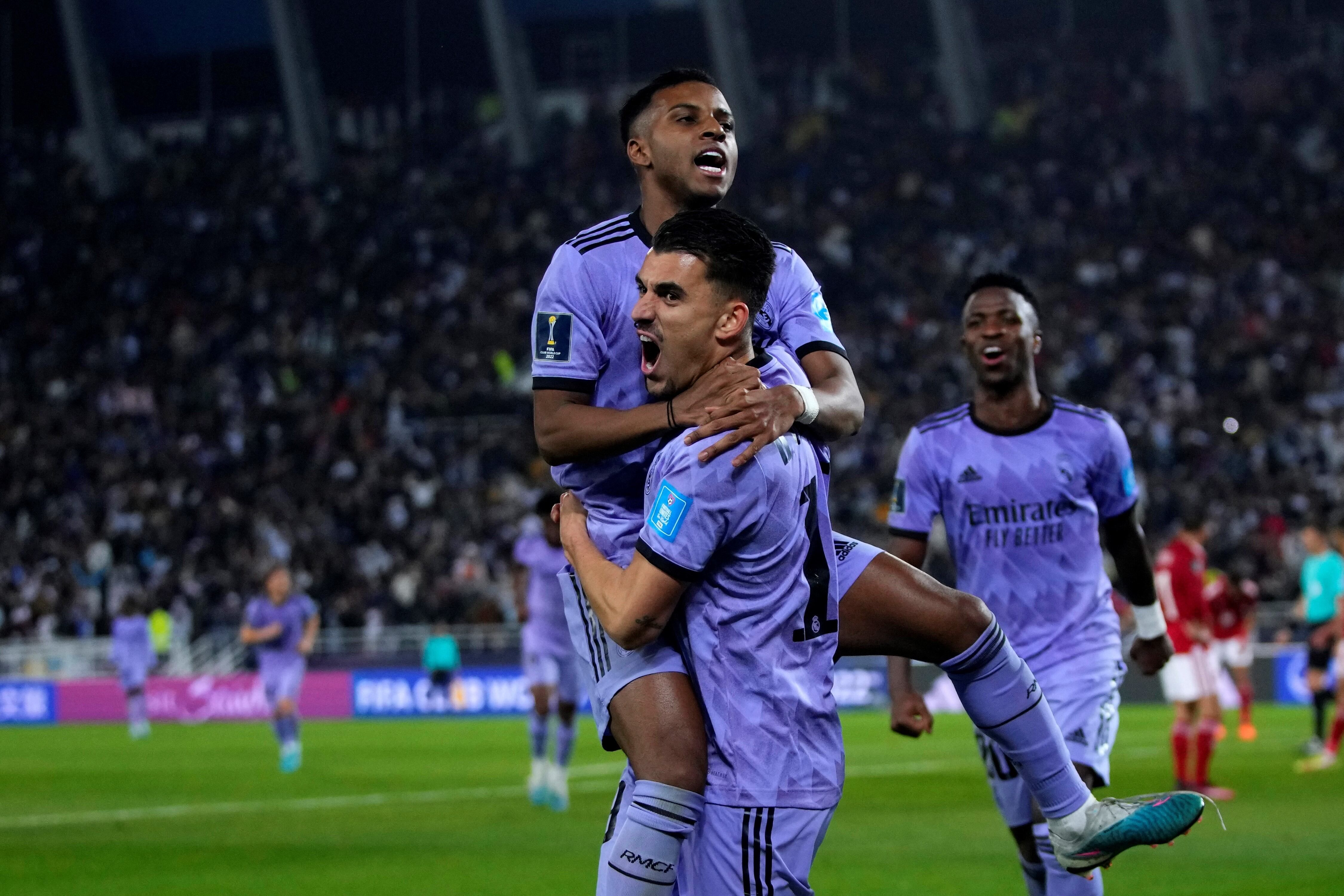 El brasileño Rodrygo marcó un golazo en el 4-1 del Real Madrid frente al Al-Ahly de Egipto y se clasificó a la final del Mundial de Clubes. (AP)