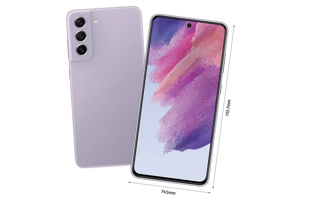 El nuevo integrante de la familia Galaxy S21 con sus medidas.