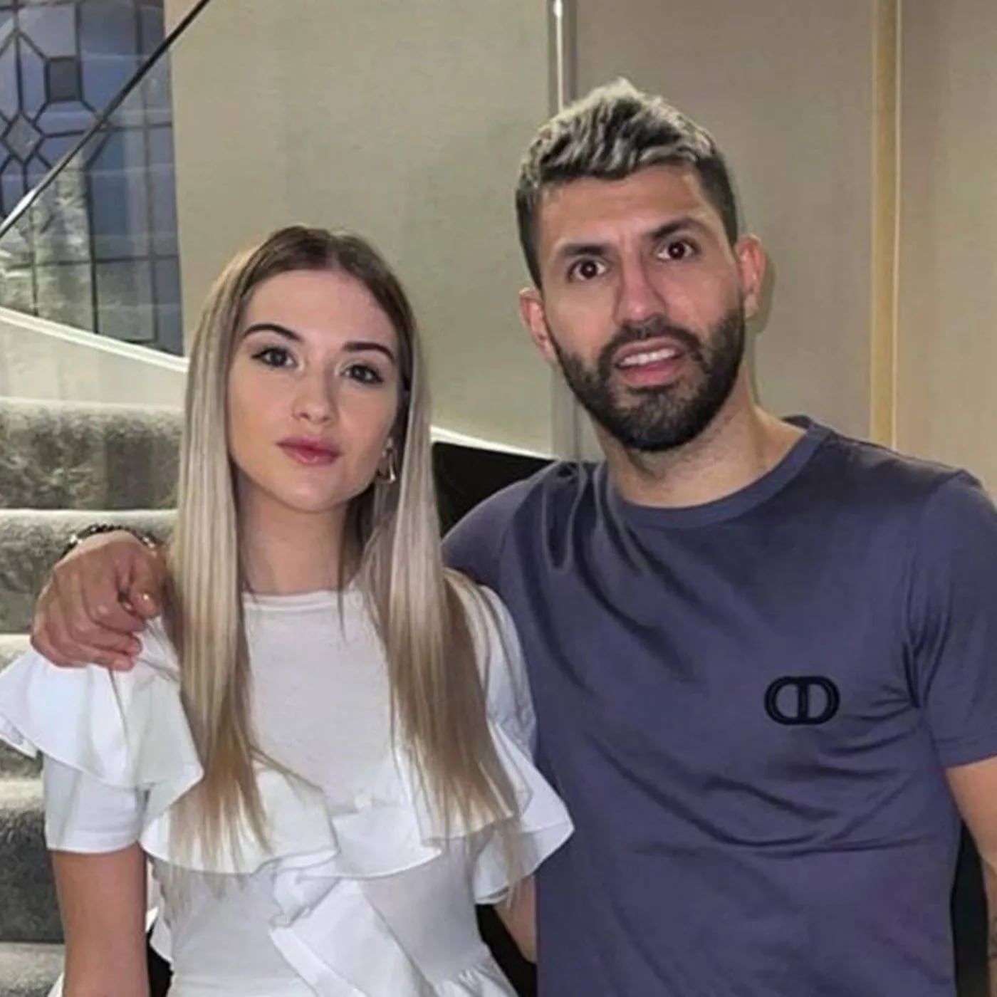 La novia del Kun Agüero habló sobre los rumores de su embarazado.
