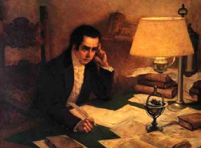 Mariano Moreno, escritor de la primera edición de La Gazeta de Buenos Ayres (Colección del Museo Histórico Nacional)