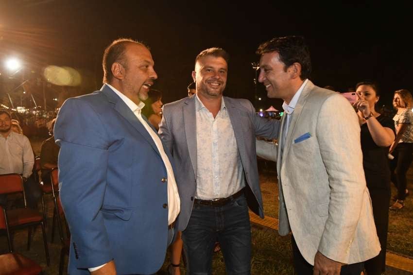 Distendidos. García Zalazar llegó minutos antes de la fiesta | José Gutiérrez / Los Andes