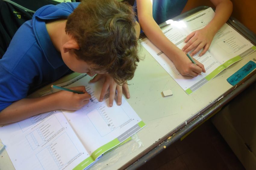 Pruebas “Aprender”: evaluaron capacidad de resolver problemas. Ignacio Blanco / Los Andes