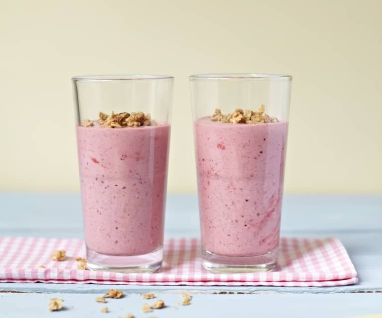 Batido de Frutos Rojos y Avena
