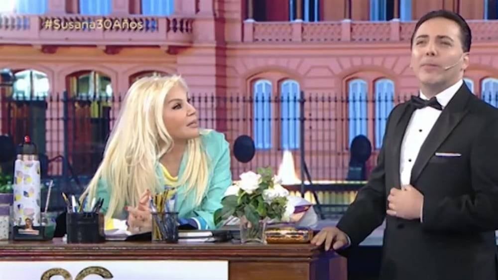 Cristian Castro con Susana.