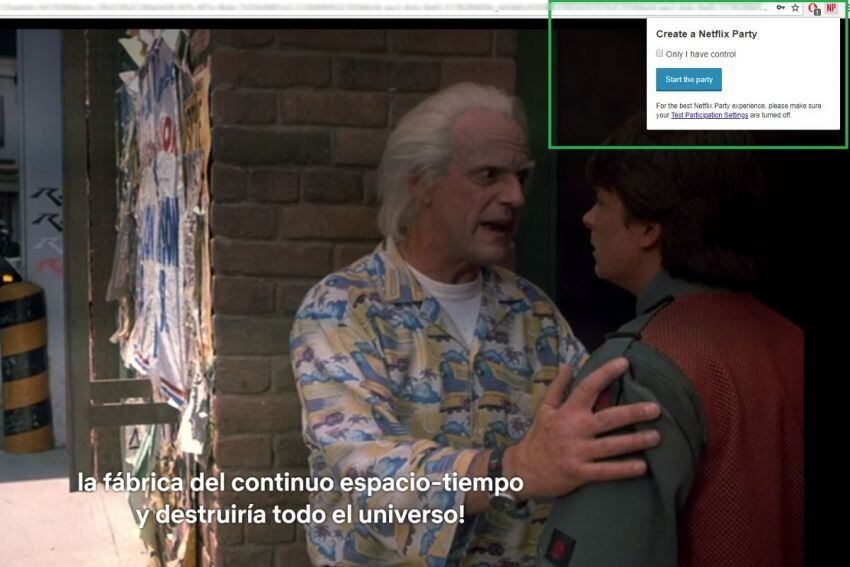 
    La extensión es sencilla de instalar y sólo basta con compartir un código a un amigo para que vea al mismo tiempo desde su casa.
   