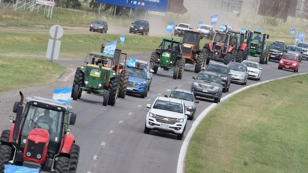 Productores santafesinos se suman al tractorazo