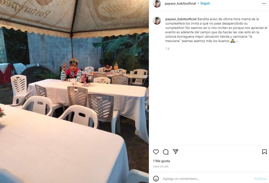 Una nena se quedó sola en su fiesta de cumpleaños y el payaso que animaba el evento convocó a sus seguidores para que fueran a la celebración.