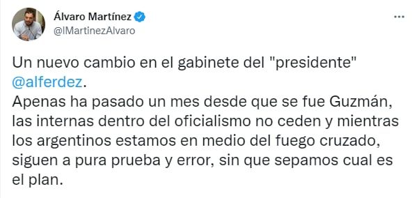 El diputado nacional del Pro criticó los nuevos cambios.