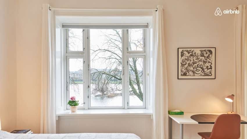 
    Habitación con vista al lago, Copenhague, Dinamarca.
   