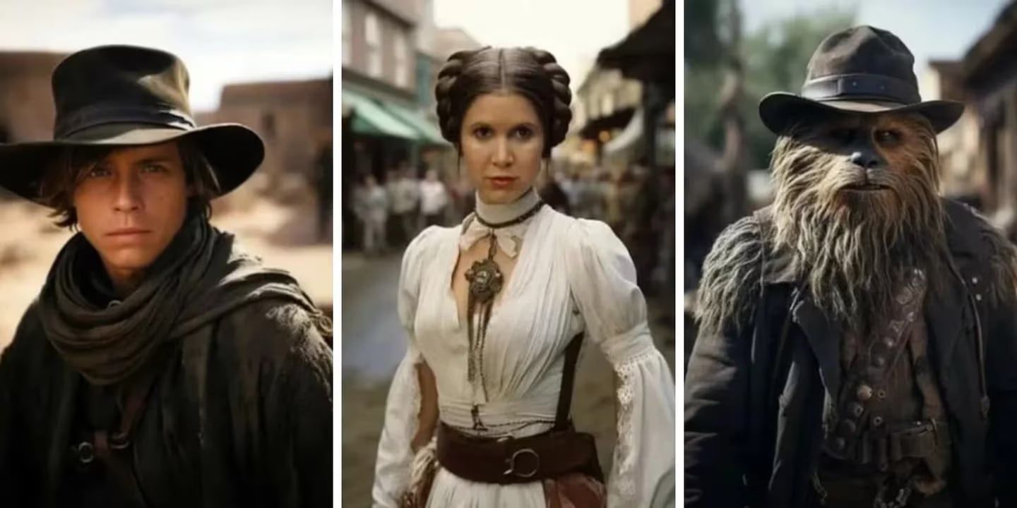 Así se verían los principales personajes de Star Wars con Inteligencia artificial